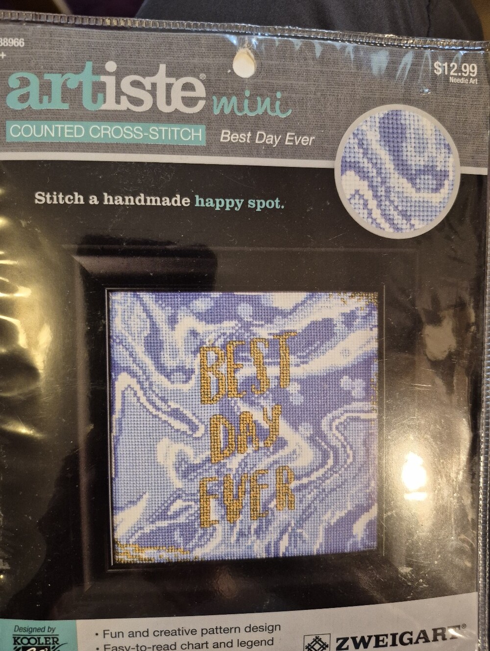 Artiste Mini Counted Cross Stitch - Best Day Ever